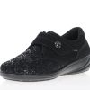 Footwear G Comfort | G Comfort - Black Suede Velcro Waterproof Shoe