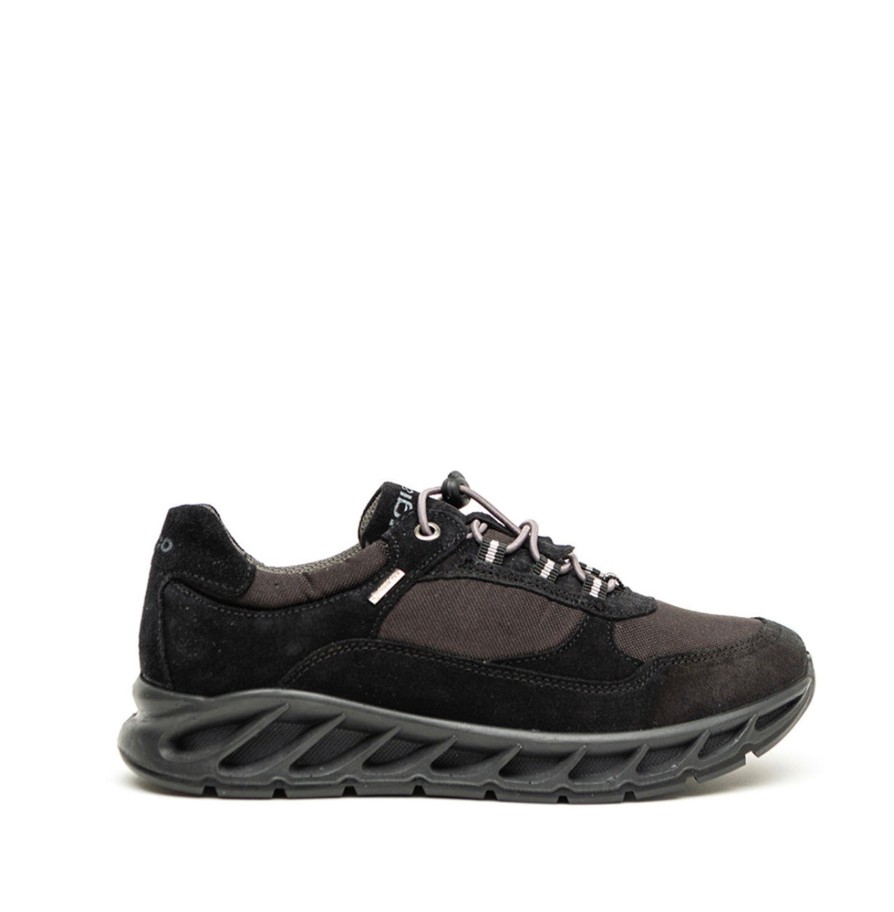 Footwear Igi & Co | Igi & Co - Black Goretex Trainer