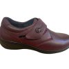 Footwear G Comfort Waterproof Shoes & Boots | G Comfort - P-9520 Burgundy Velcro Waterproof Shoe