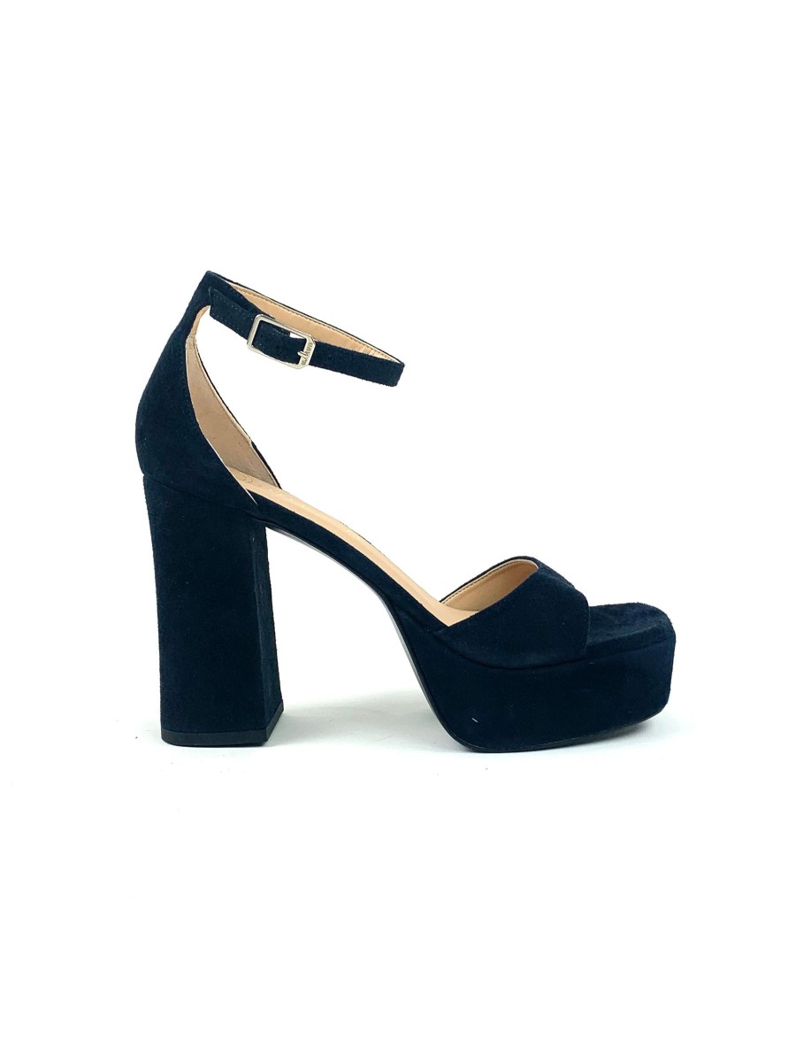 Footwear Unisa | Unisa - Upton Navy Suede Platform