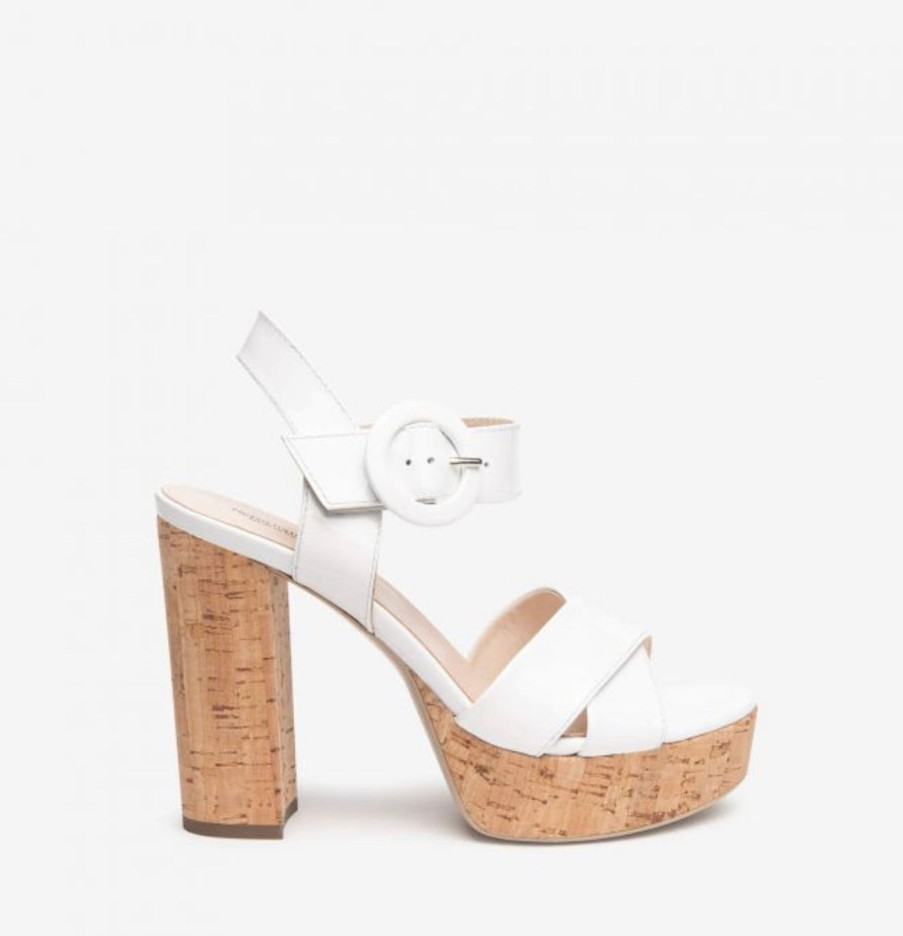 Footwear NeroGiardini | Nerogiardini - White Platform Sandal