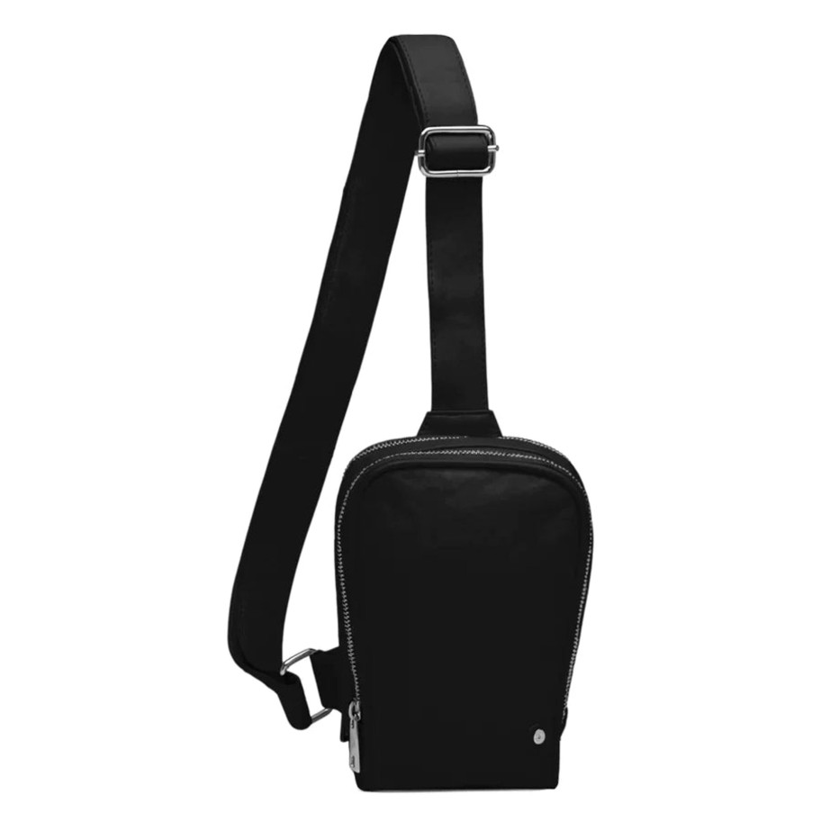 Bags Depeche | Depeche - 15606 Black Leather Bumbag