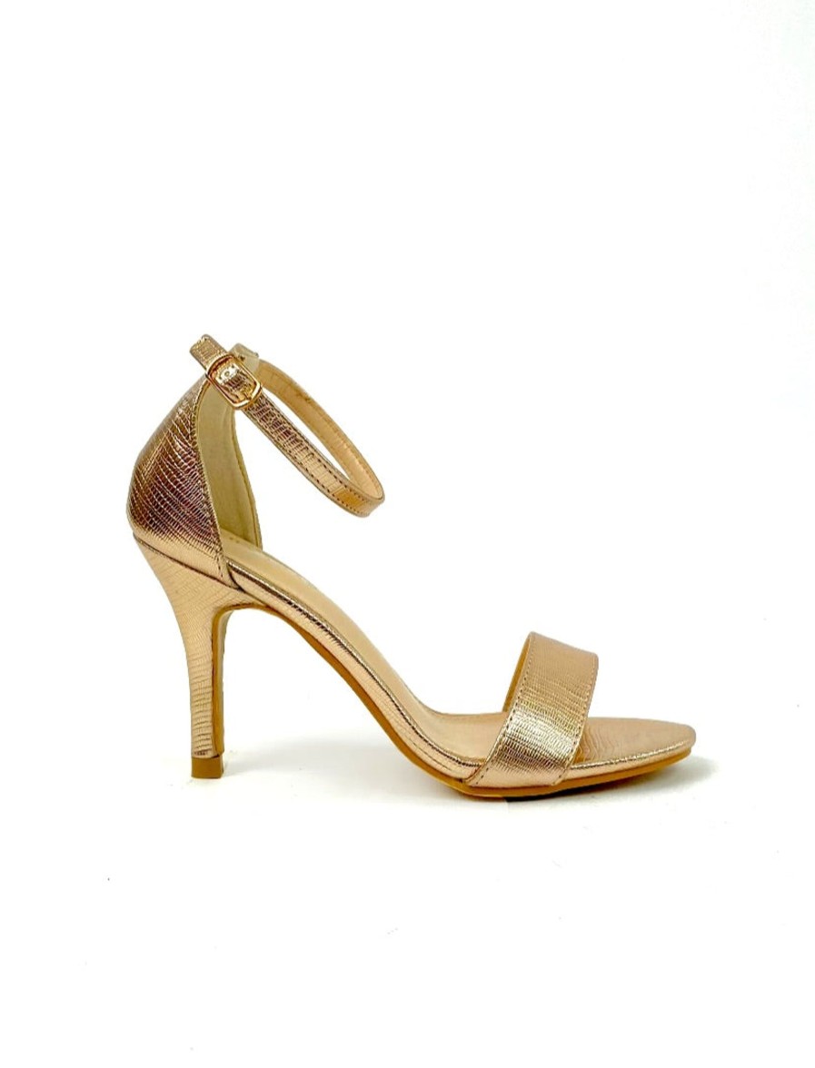 Footwear Sorento | Sorento - Screbee Rose Gold Sandal