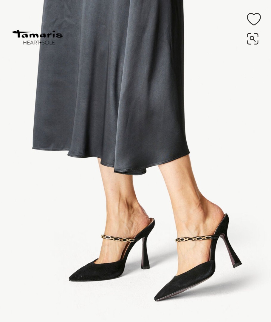 Footwear Tamaris | Tamaris - 27370 Black Suede Sandal