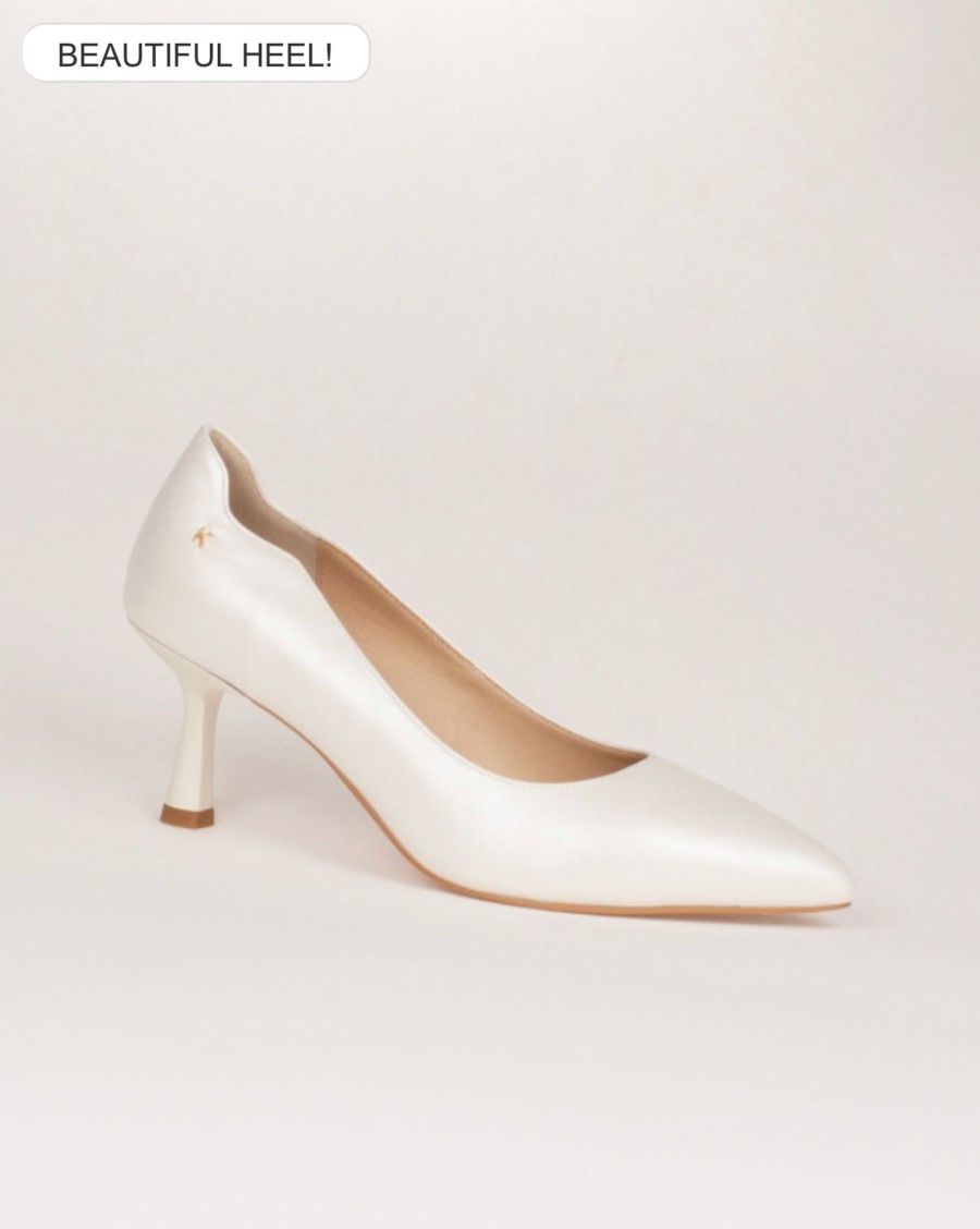 Footwear Kate Appleby | Kate Appleby - Ainwick Ivory Court With A Kitten Heel