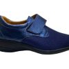 Footwear Softmode | Softmode- Navy Water Resistant Material Shoe [Extra Wide Fit]