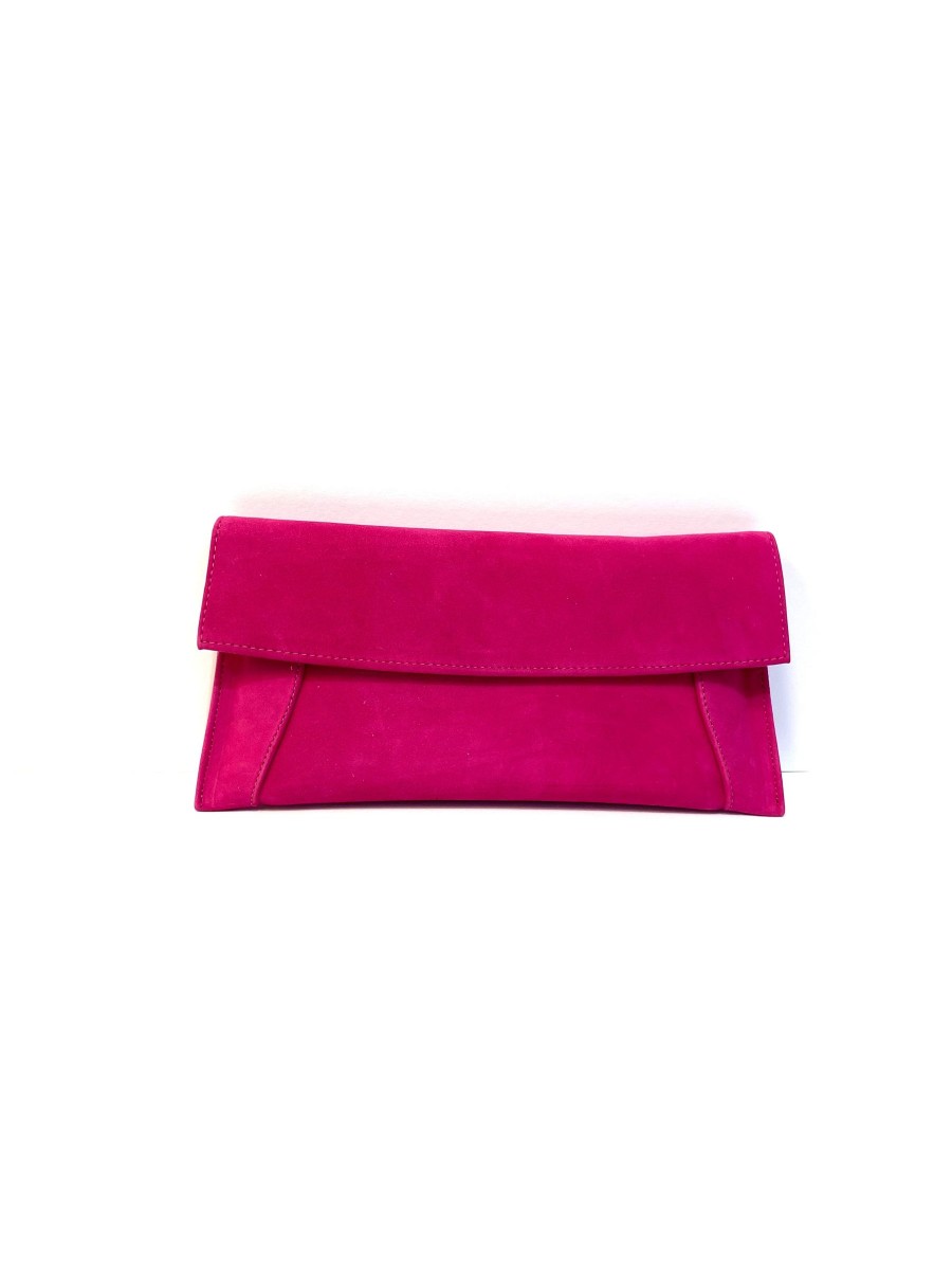 Bags Rachel's | Rachel'S - Cerise Pink Envelope Clutch