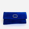 Bags Le Babe | Le Babe - Bomilly Blue Diamonte Clutch