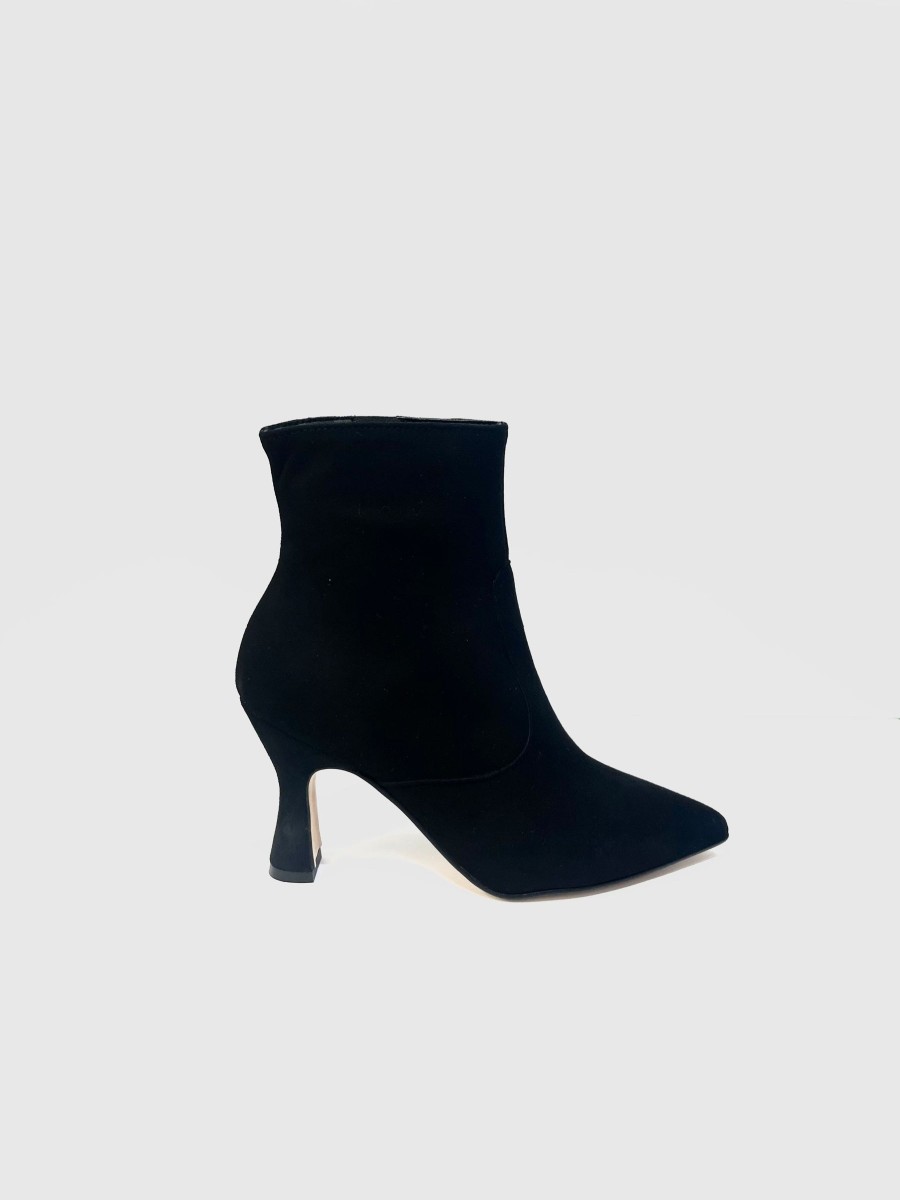 Footwear DCHICAS Ankle Boots | Dchicas - 5502 Black Suede Ankle Boot