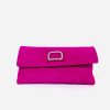 Footwear Le Babe | Le Babe - Bopolly Fuschia Pink Clutch Bag