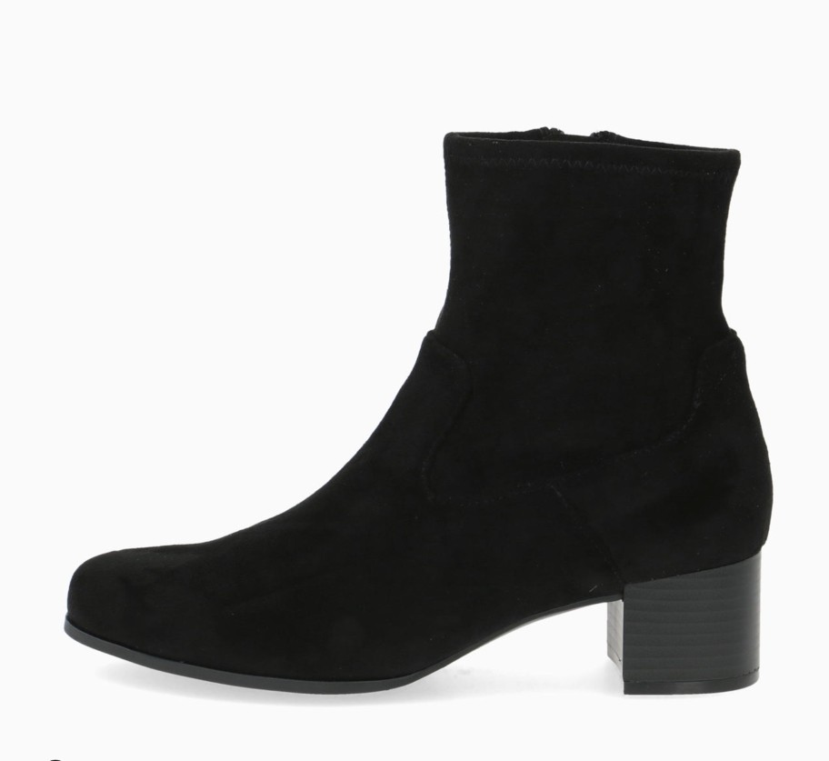 Footwear Caprice Ankle Boots | Caprice - 25316 Black Stretch Ankle Boot