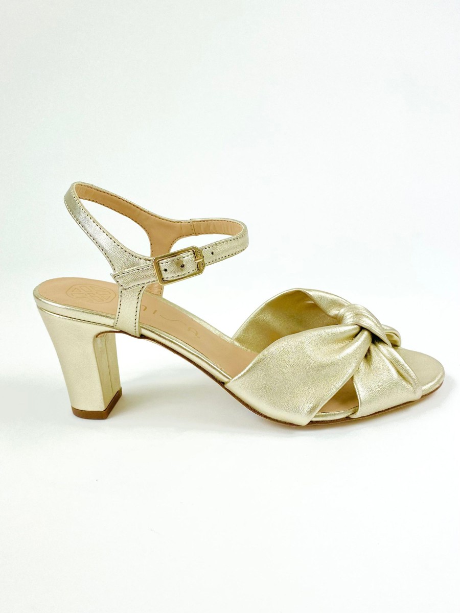 Footwear Unisa | Unisa - Malvina Gold Sandal