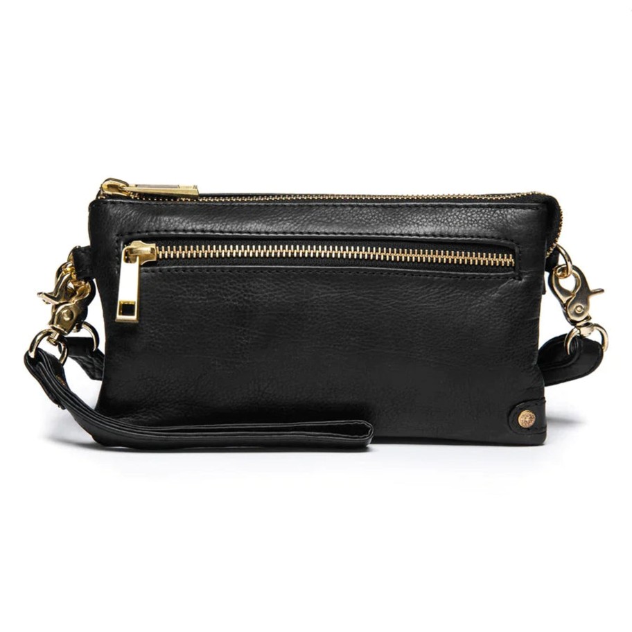 Bags Depeche | Depeche - 11998 Small Leather Bag With Gold Detail