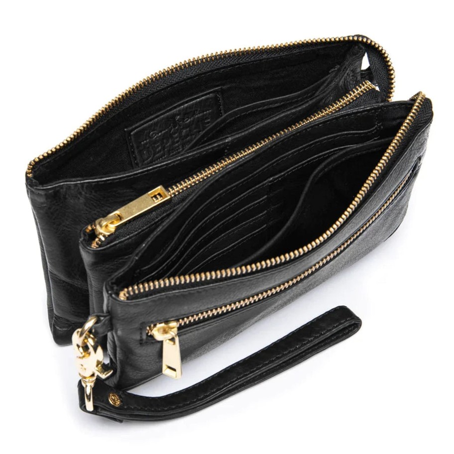 Bags Depeche | Depeche - 11998 Small Leather Bag With Gold Detail