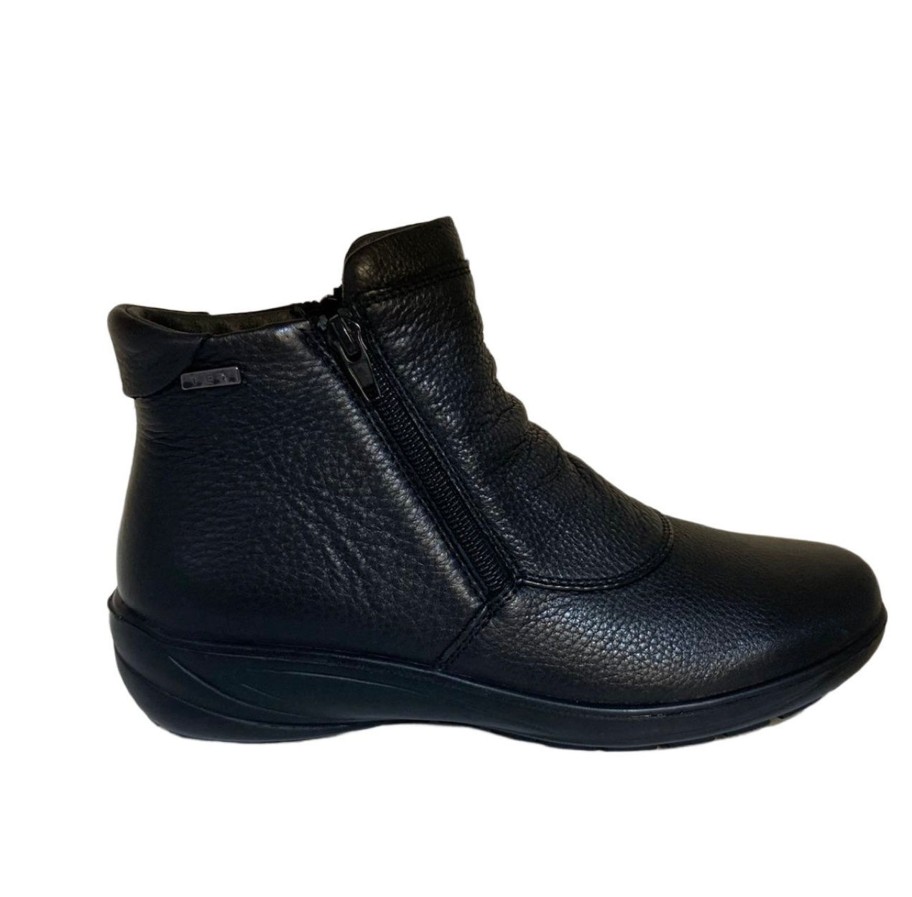 Footwear G Comfort Waterproof Shoes & Boots | G Comfort - P-9521 Black Waterproof Double Zip