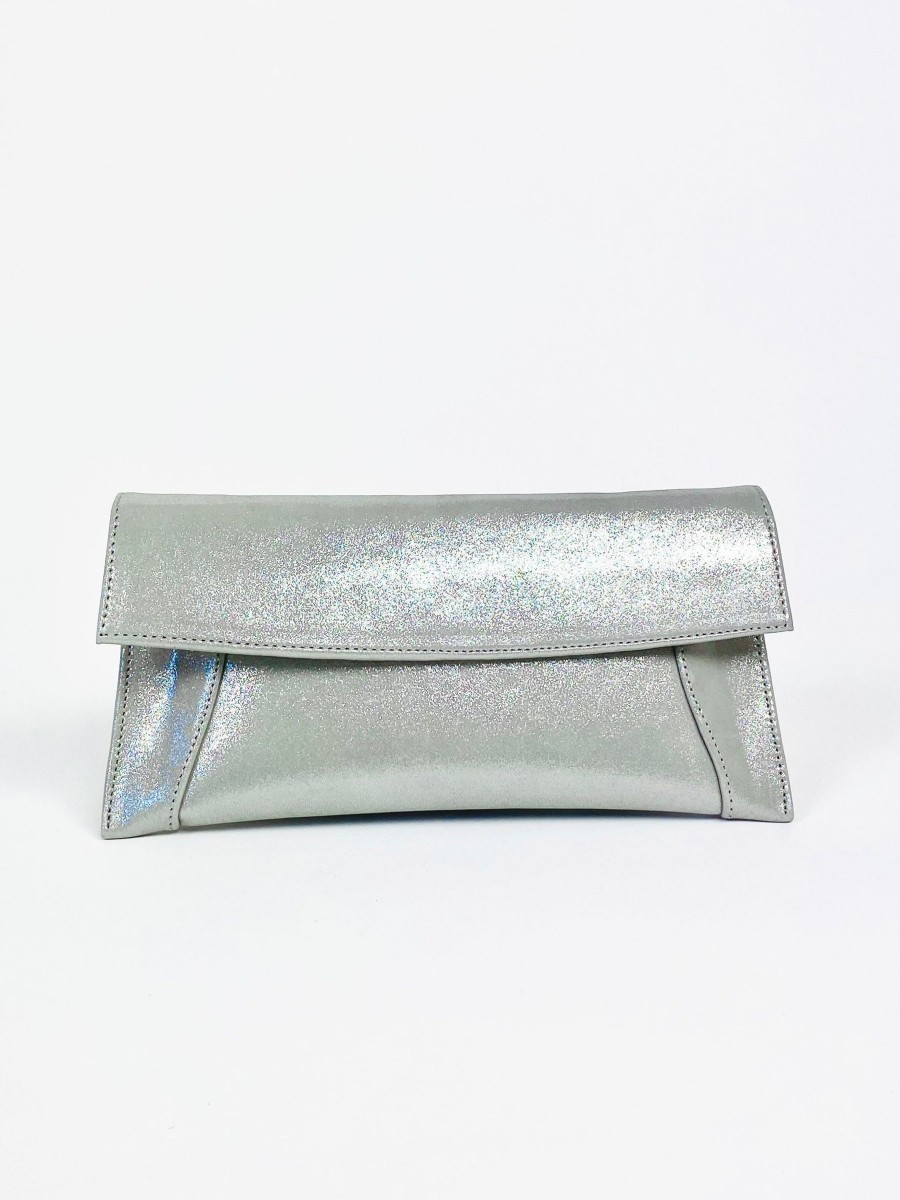 Bags Rachel's | Rachel'S - Silver Envelope Clutch