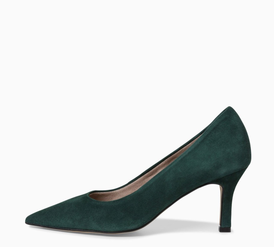 Footwear Tamaris | Tamaris - 22434 Forest Green Court With A Kitten Heel