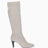 Footwear Caprice | Caprice - 25524 Cream Sock Knee High Boot