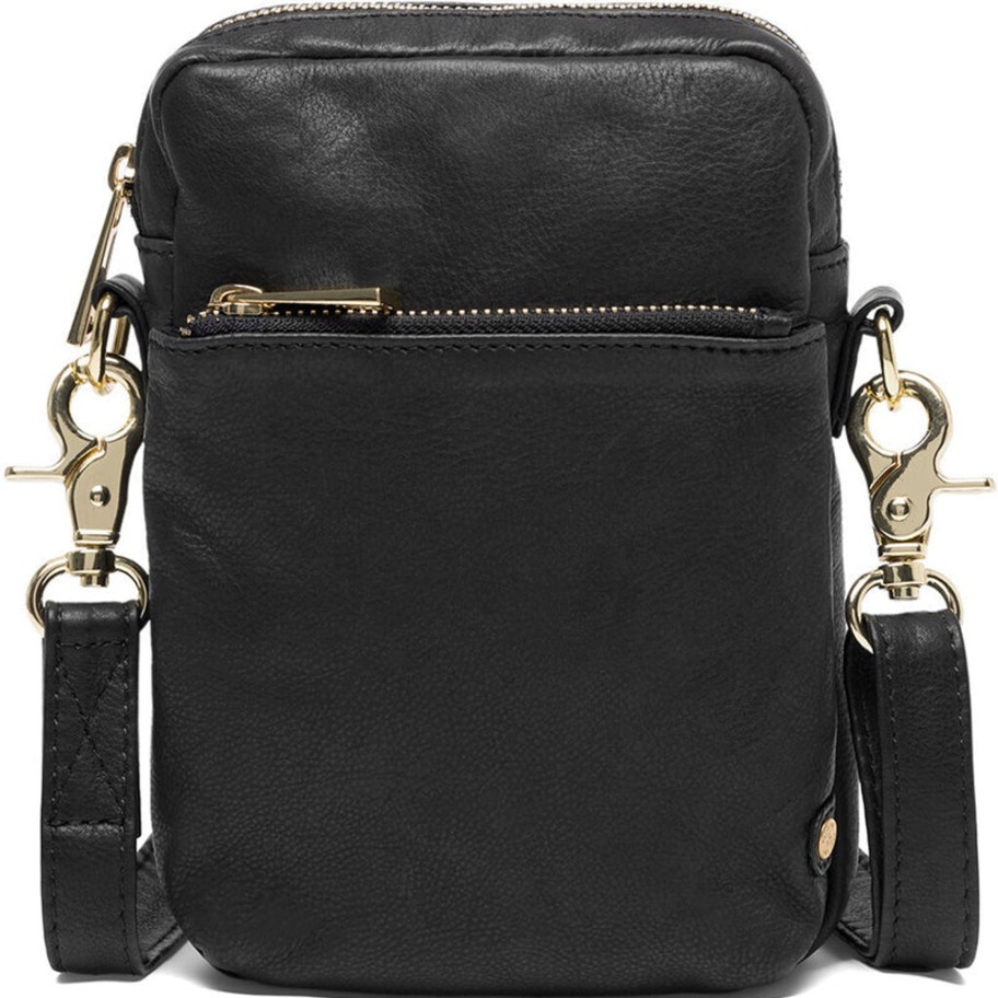 Bags Depeche | Depeche - 15700 Classic Black Mobile Phone Bag