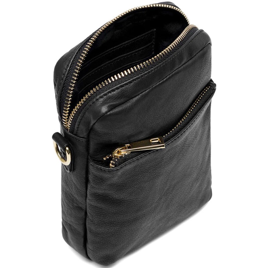 Bags Depeche | Depeche - 15700 Classic Black Mobile Phone Bag