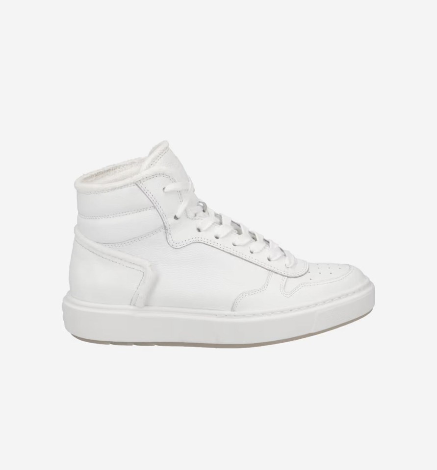 Footwear Paul Green Ankle Boots | Paul Green - 5225 White Hi Top Trainer