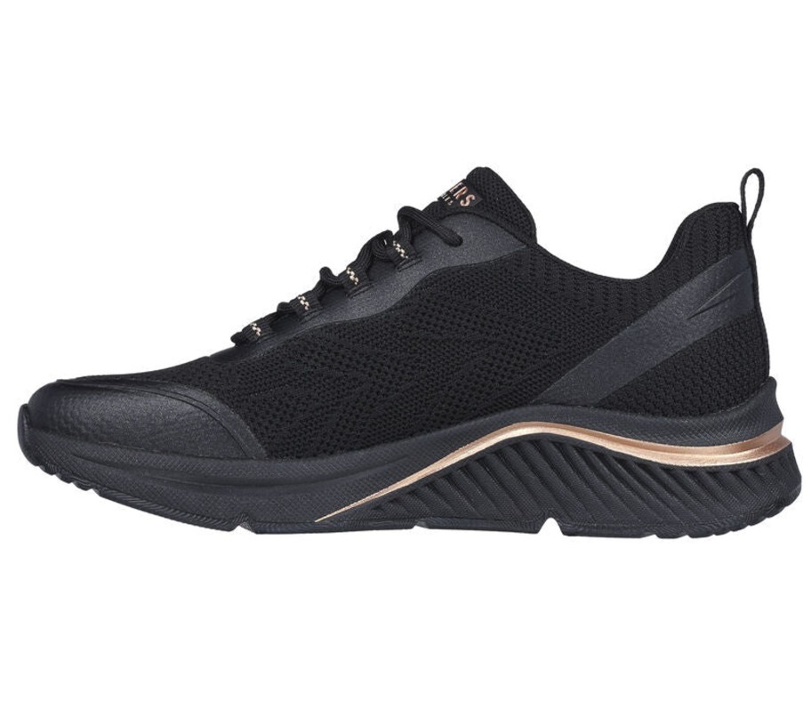 Footwear Skechers | Skechers - 155567 Black And Rose Gold Arch Fit