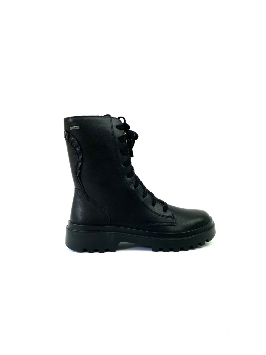 Footwear Superfit Ankle Boots | Superfit - 1-000608 Black Leather Goretex Boot