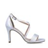 Footwear Menbur | Menbur - Silver Shimmer Sandal