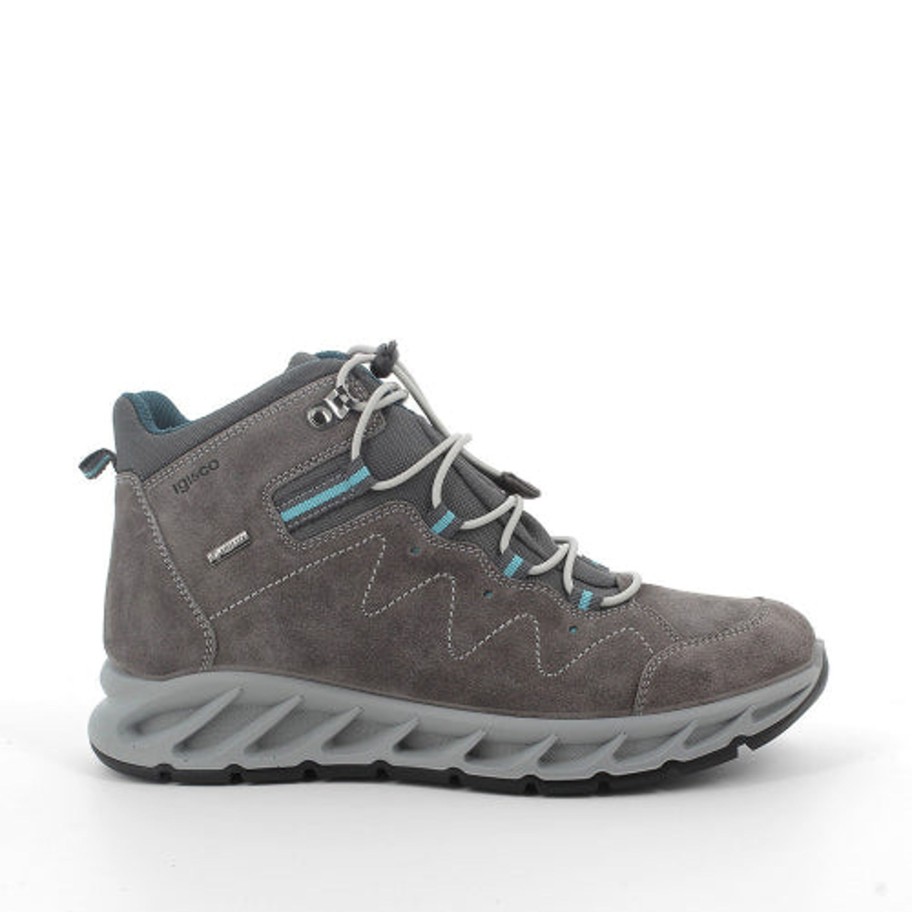 Footwear Igi & Co | Igi & Co - Grey Gore-Tex [Waterproof] Hiking Boot