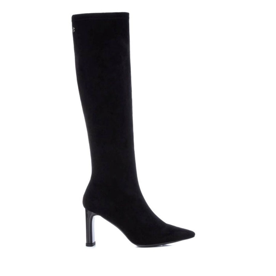 Footwear XTI Knee High Boots | Xti - 140540 Black Knee High Sock Boot