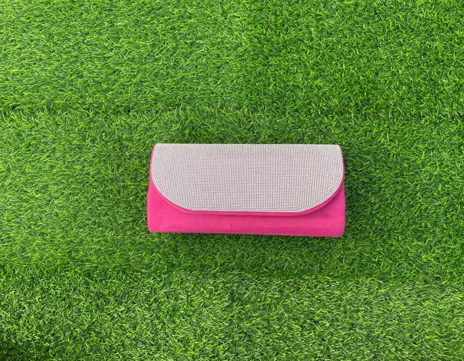 Footwear Sorento | Sorento - Pink Diamonte Clutch