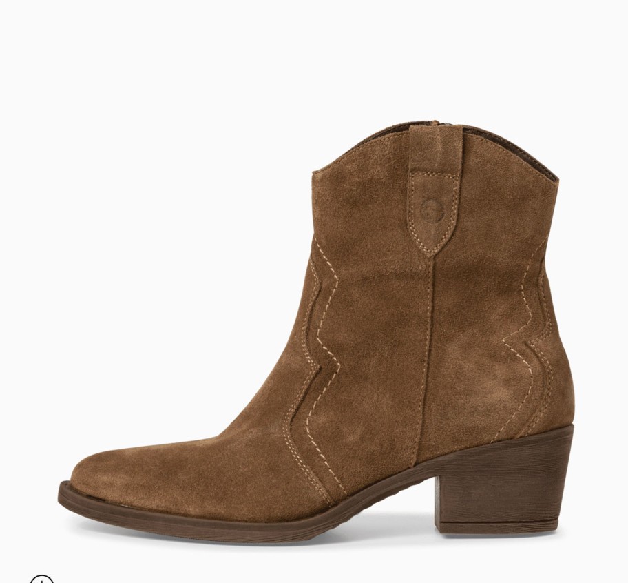 Footwear Tamaris Ankle Boots | Tamaris - 25702 Tan Cowboy Boot