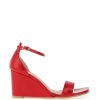 Footwear Lodi | Lodi - Lismer Red Patent Wedge Heel