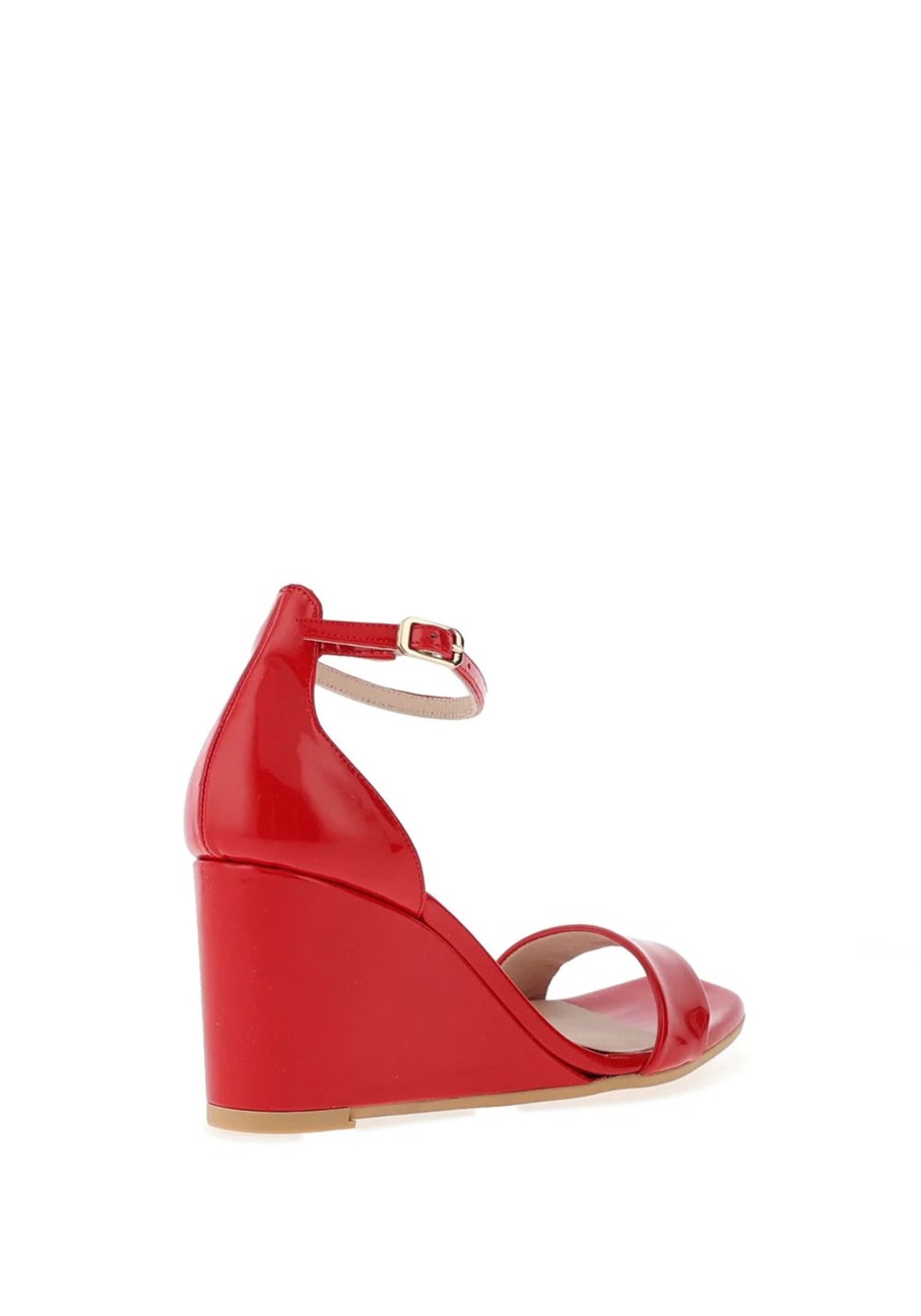 Footwear Lodi | Lodi - Lismer Red Patent Wedge Heel