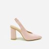 Footwear Lodi | Lodi - Senic Baby Pink Block Slingback