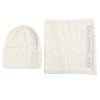 Footwear Rachel's | Rachels - Cream Angora Wool Hat & Snood Set