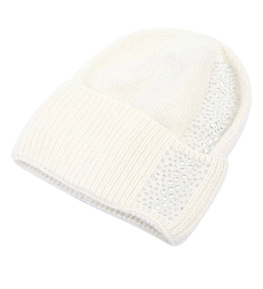 Footwear Rachel's | Rachels - Cream Angora Wool Hat & Snood Set