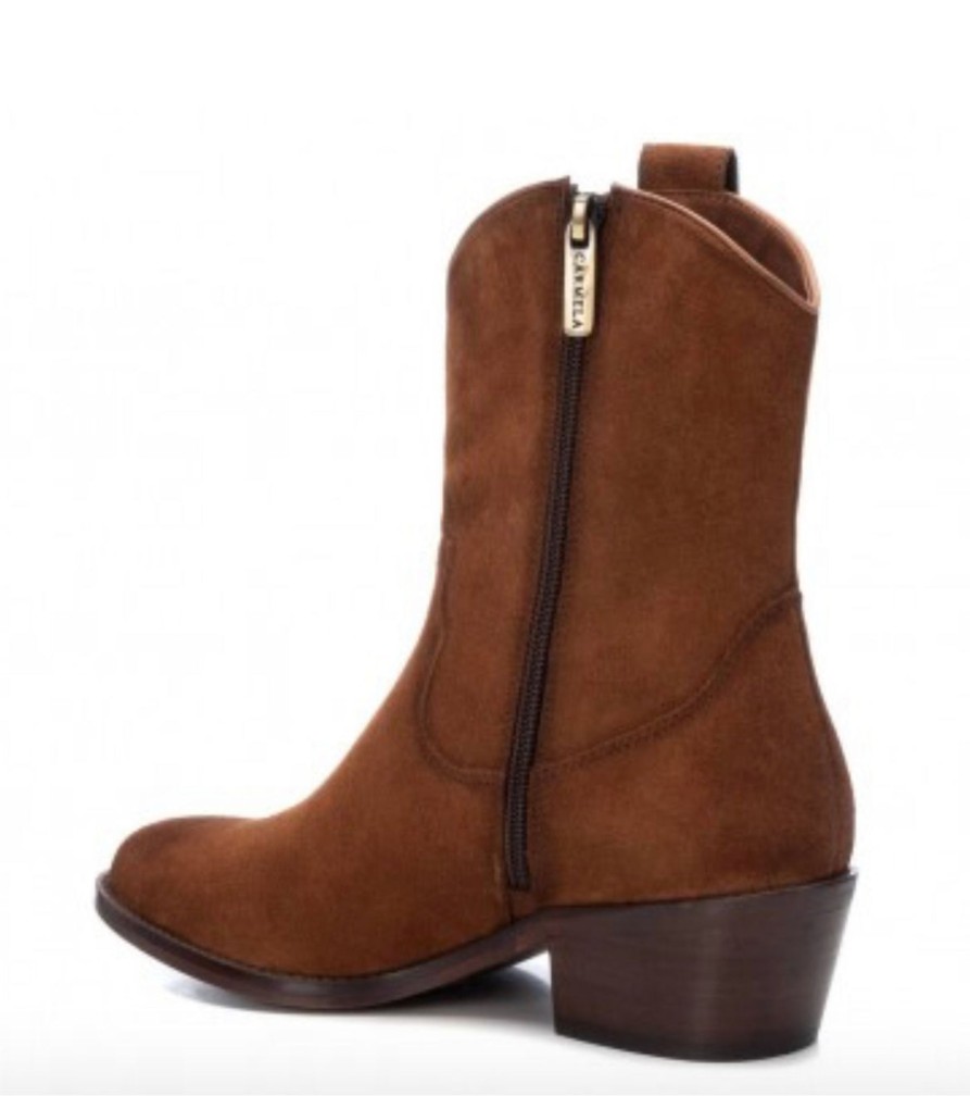 Footwear Carmela Ankle Boots | Carmela - 161022 Camel Cowboy Boot