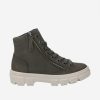 Footwear Paul Green Ankle Boots | Paul Green - 5210 Grey Zip Ankle Boot