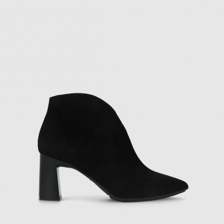 Footwear Lodi Ankle Boots | Lodi - Marisa Black V Shaped Ankle Boot