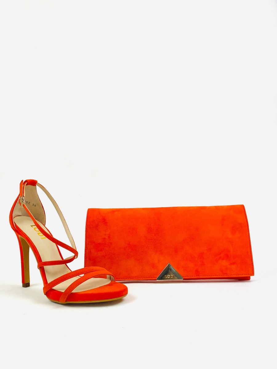 Footwear Lodi | Lodi - Yuriko-Orange Suede Sandal