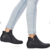 Footwear Remonte Ankle Boots | Remonte - Black Double Zip Boot