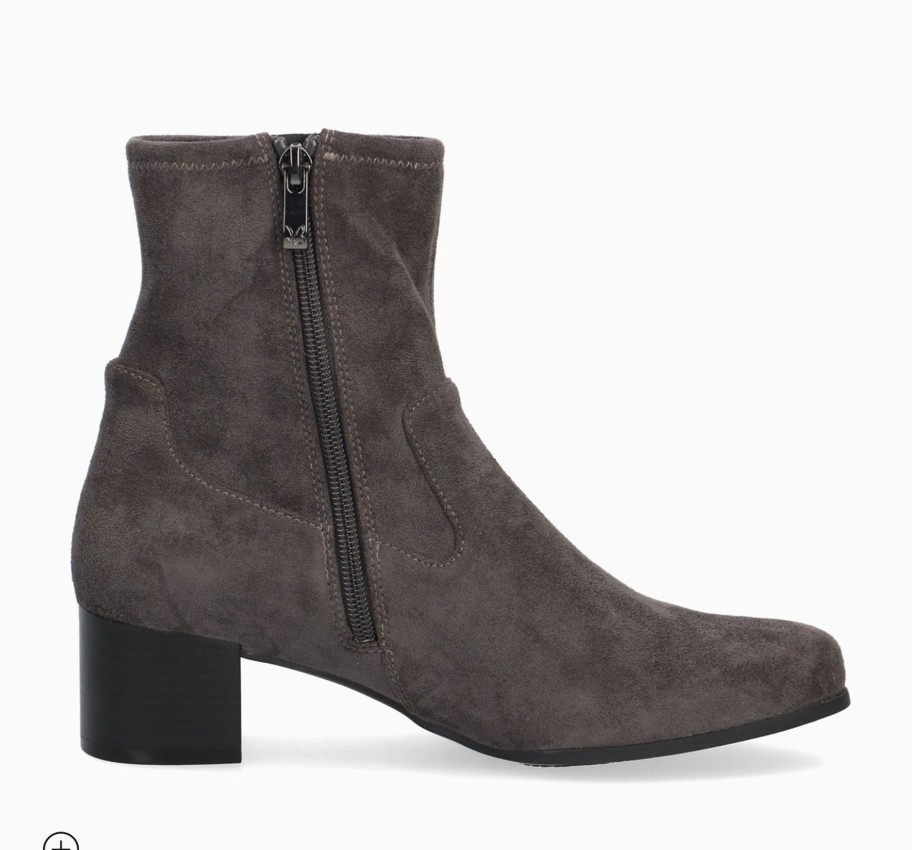 Footwear Caprice Ankle Boots | Caprice - 25316 Grey Stretch Ankle Boot