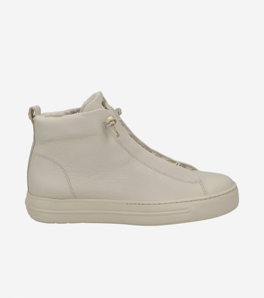 Footwear Paul Green Ankle Boots | Paul Green - 5283 Beige Elastic Hi Top