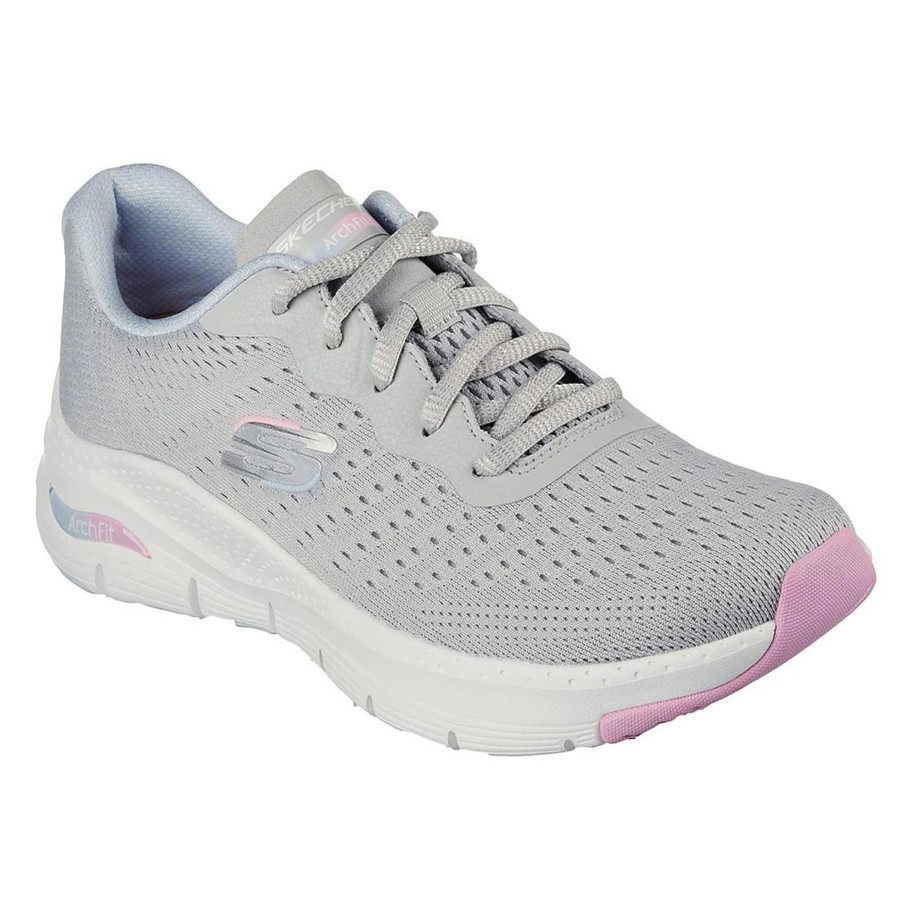 Footwear Skechers | Skechers - 149722 Grey Arch Fit Trainer