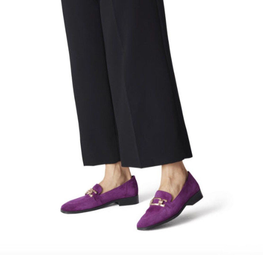 Footwear Tamaris | Tamaris - 24213 Violet Suede Loafer