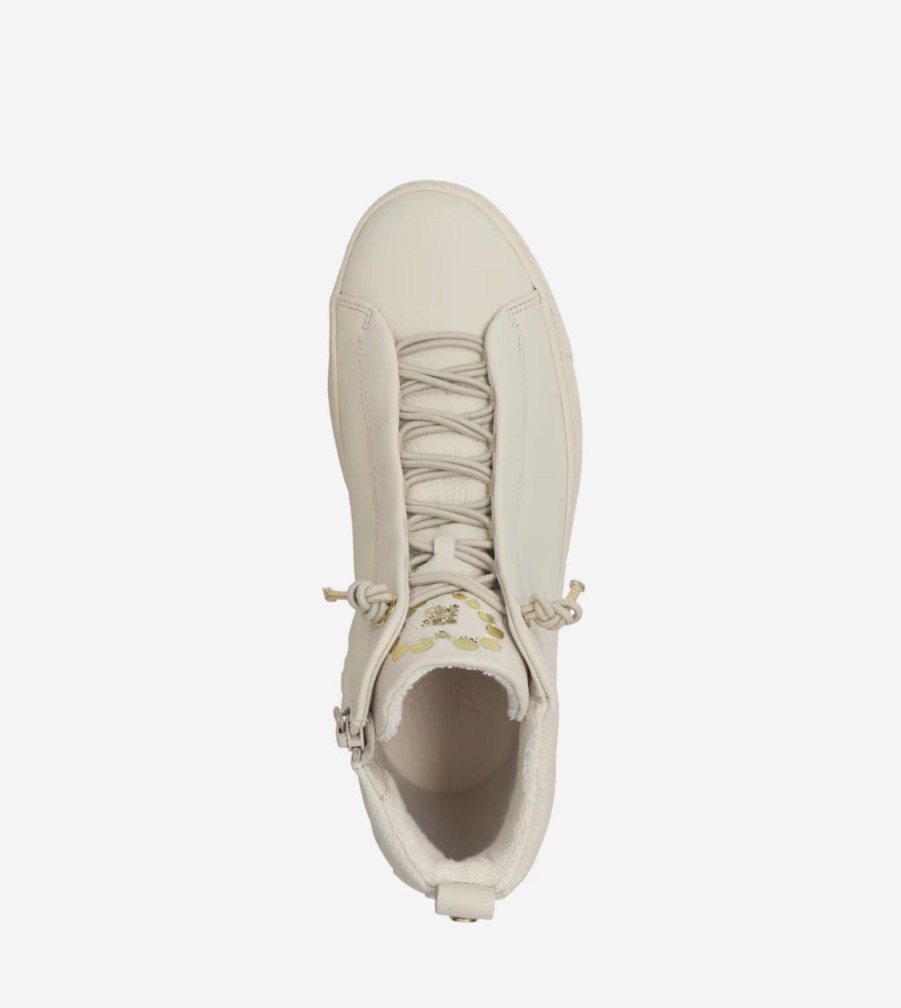 Footwear Paul Green | Paul Green - 5283 Beige Elastic Hi Top