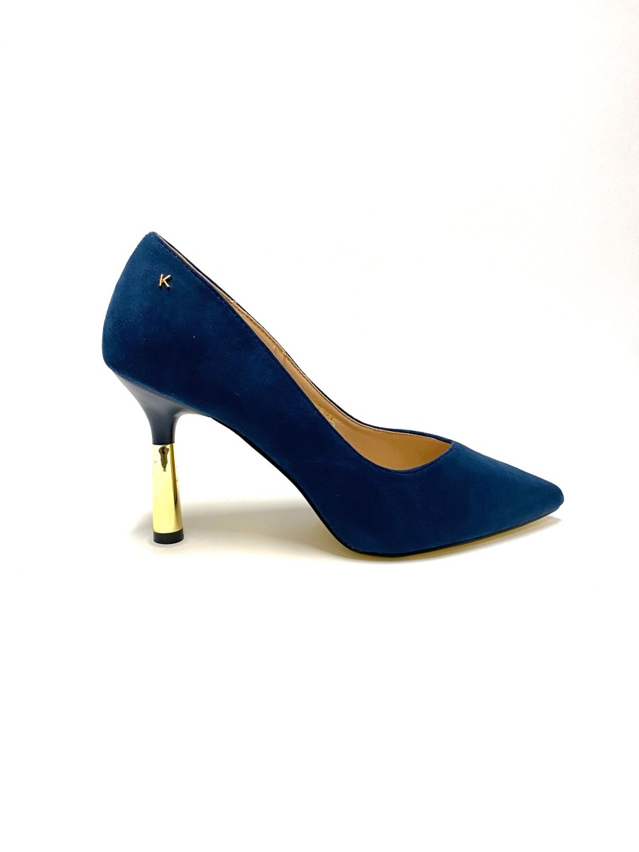 Footwear Kate Appleby | Kate Appleby - Driffield Navy Suede Court Shoe