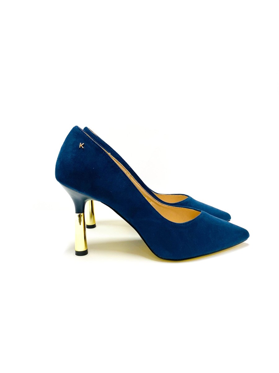 Footwear Kate Appleby | Kate Appleby - Driffield Navy Suede Court Shoe