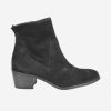 Footwear Paul Green Ankle Boots | Paul Green - 9025 Black Suede Ankle Boot